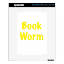 Book Worm Decals For NOOK