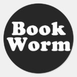 Book Worm Librarian Sticker