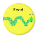 Book Worm, magnets by SeaAngel Book Worm, magnets