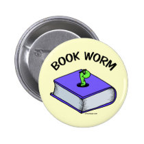 Book Worm buttons