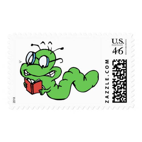 book worm stamp