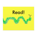 Book Worm postcards by SeaAngel Book Worm postcards