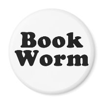 Book Worm Refrigerator Magnet