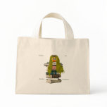 Book Worm Smiley Tote Bag