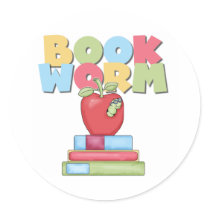 Book Worm stickers by school_teacher Book Worm stickers