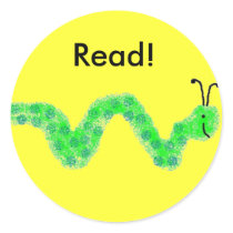 Book Worm stickers
