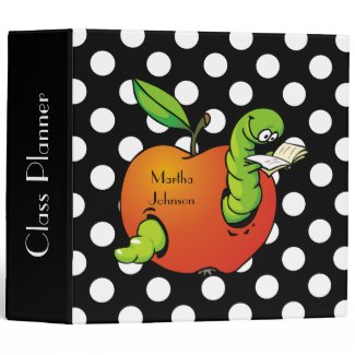 Book Worm Teacher's Class Planner Binder