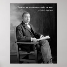 Booker T. Washington Quotation Poster