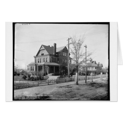 booker t washington tuskegee. A reproduction of a vintage negative shows the Residence of Booker T. Washington, Tuskegee Institute, Ala. c1906 This item is of archival quality,