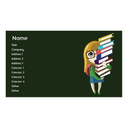Bookgirl - Business Business Cards (front side)