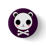 Bookie Skull Pinback Button