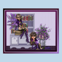Booklover Faeries Poster posters