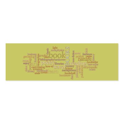 Booklovers Favorites Business Card by Woodswalker