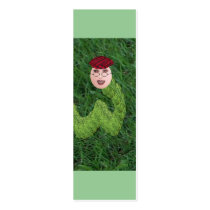 Bookman T. Worm, Bookmark business cards by SeaAngel Bookman T. Worm, Bookmark business cards