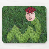 Bookman T. Worm mousepads