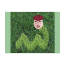 Bookman T. Worm postcards by SeaAngel Bookman T. Worm postcards