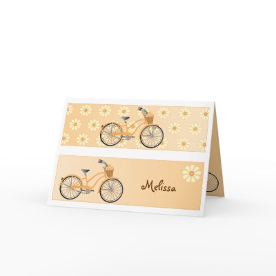 Bookmark Bicycle Greeting Card by trennea