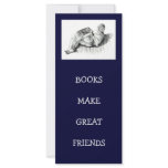 BOOKMARK: BOY READING: PENCIL ART RACK CARD DESIGN