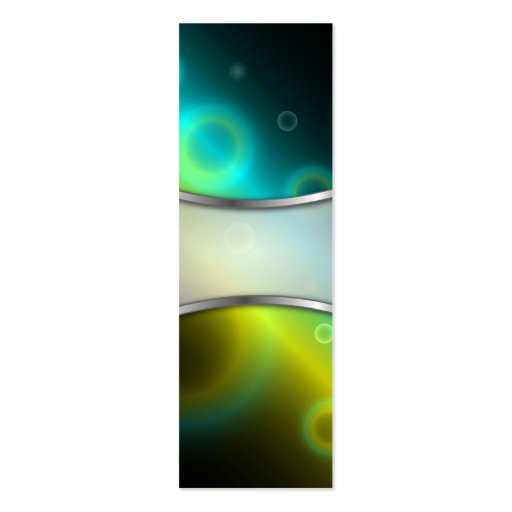 Bookmark Business Card Bubbles Abstract Background (back side)