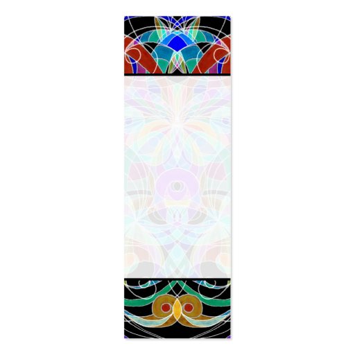 Bookmark Business Card Ethnic Style (back side)