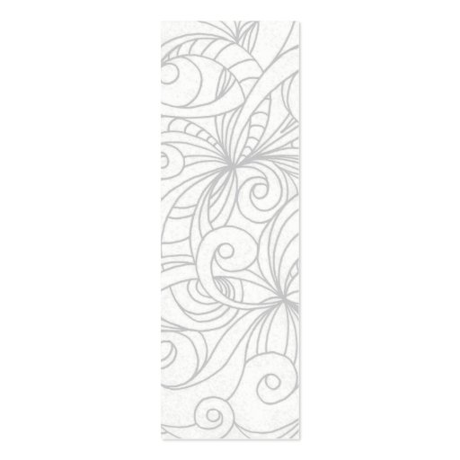 Bookmark Business Card Floral abstract background (back side)