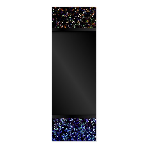 Bookmark Business Card Glitter Graphic Background (back side)