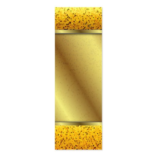 Bookmark Business Card Glitter Graphic Gold (back side)