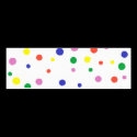 Bookmark card with colorful polka dots business cards