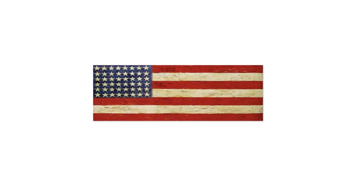 Bookmark Card with Vintage American Flag | Zazzle