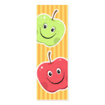 Bookmark: Cartoon apple characters Business Card