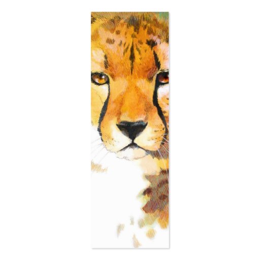 BOOKMARK - Cheetah Business Card Template (front side)