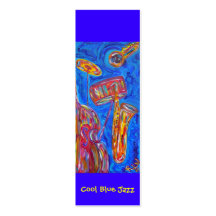 Bookmark - Cool Blue Jazz Business Card