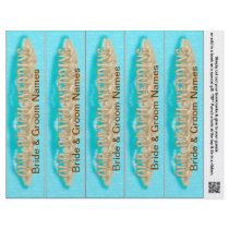 Bookmark Favors for Beach Wedding Party Favors Flyers