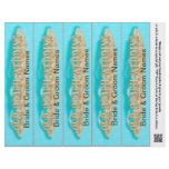 Bookmark Favors for Beach Wedding Party Favors Flyers