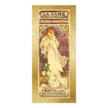 Bookmark Gift Card - La Dame aux Camé - Mucha Rack Cards