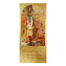 Bookmark Gift Card - Salammbô - Alfons Maria Mucha Custom Rack Cards