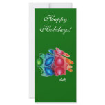 Bookmark Quadric Happy Holidays Personalized Rack Card
