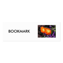 Bookmark, Two California Poppies profile cards