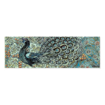 Bookmark, William Morris Peacock Business Card Template