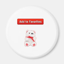 Bookmarks and favorites fridge magnets