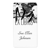 Bookplate Book Club Group Ex Libris Name Labeling