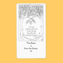 Bookplate: Psalm 92 labels