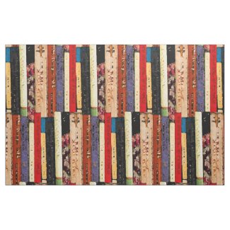 Books Abstract Fabric