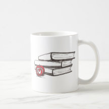 Books + An Apple | Customizable Coffee Mugs