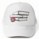 Books + An Apple | Hat | Customizable