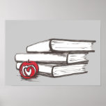 Books + An Apple Poster | Customizable