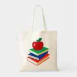 Books and Apple Tote Bags