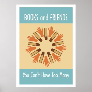 Books and Friends Poster