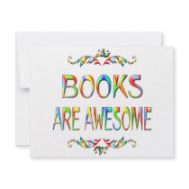 Books are Awesome Personalized Announcement