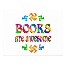Books are Awesome Postcard